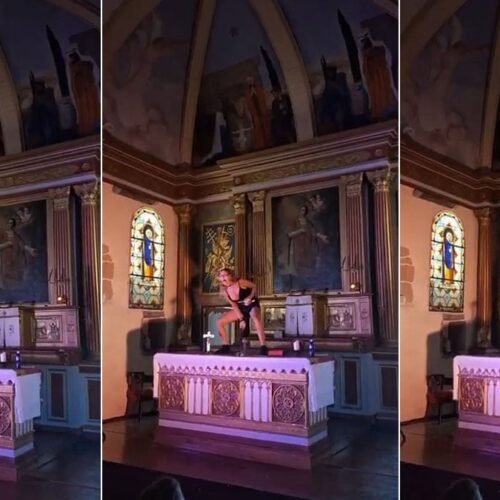 Abogados Cristianos denuncia a la cómica Ane Lindane por “simular una masturbación” con un crucifijo en una iglesia