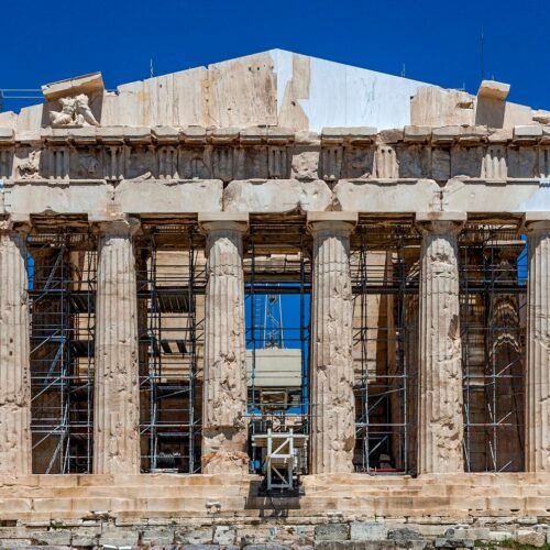 Grecia presenta la cara occidental del Partenón en su forma más completa desde hace 220 años