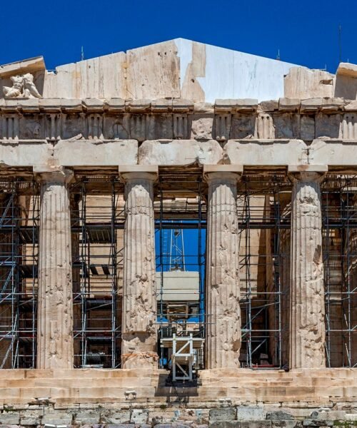 Grecia presenta la cara occidental del Partenón en su forma más completa desde hace 220 años